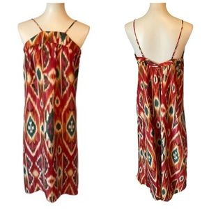 Anthropologie Saturday Sunday 100% Silk Recoleta Midi Dress Sz M